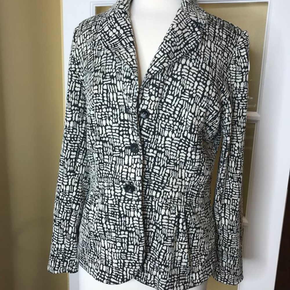 Marisa Christina Black & White Blazer (L)